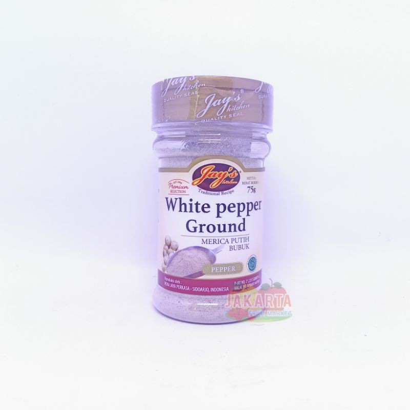 

(REMPAH) JAY S WHITE PEPPER GROUND 75G
