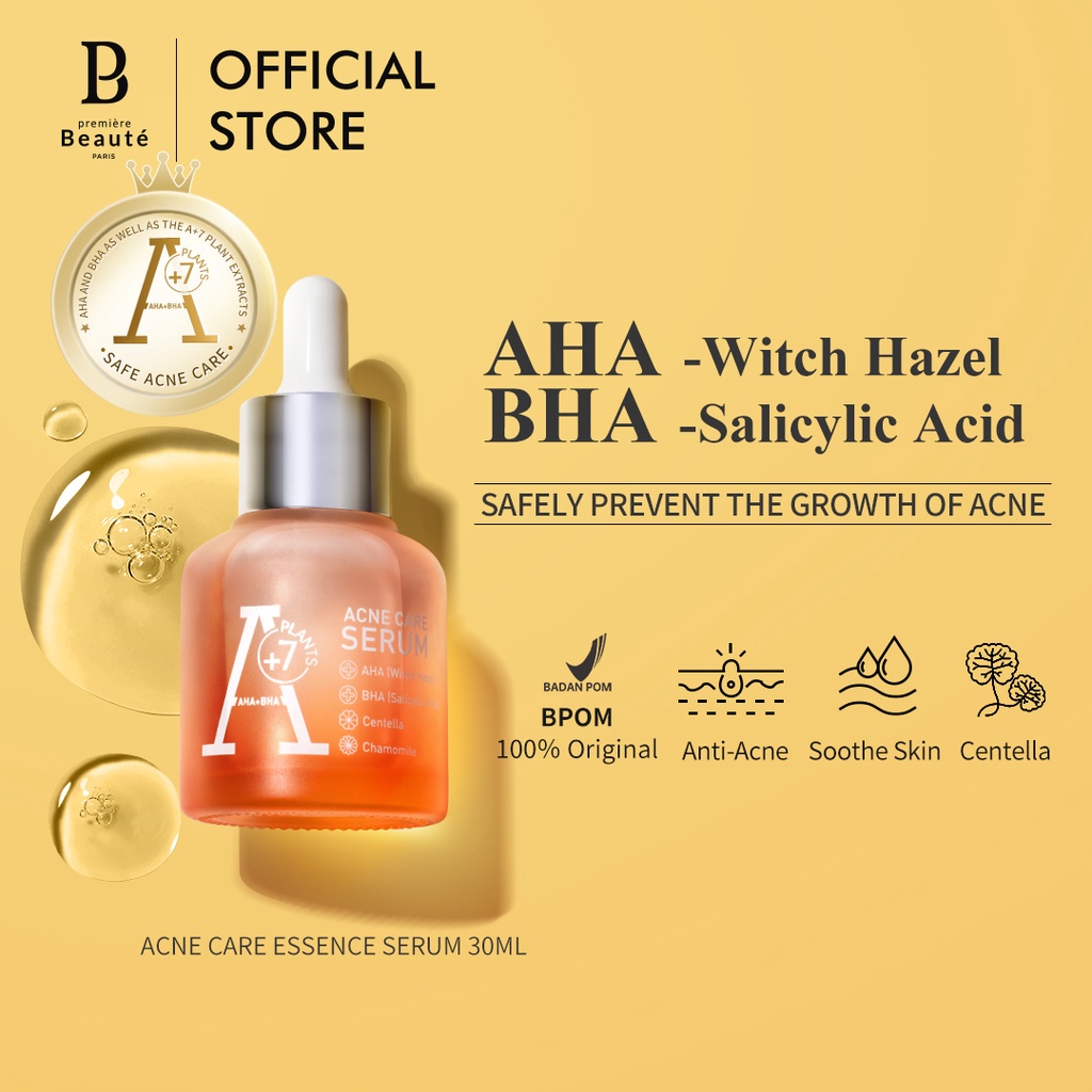 [COD] Premiere Beaute Acne Paket 2in1 Perawatan Wajah Berjerawat Serum + Toner dengan Kandungan BHA AHA