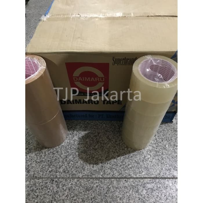 

Terlaris Lakban OPP Daimaru 2 inch / 1 dus khusus sameday - Bening Elegan