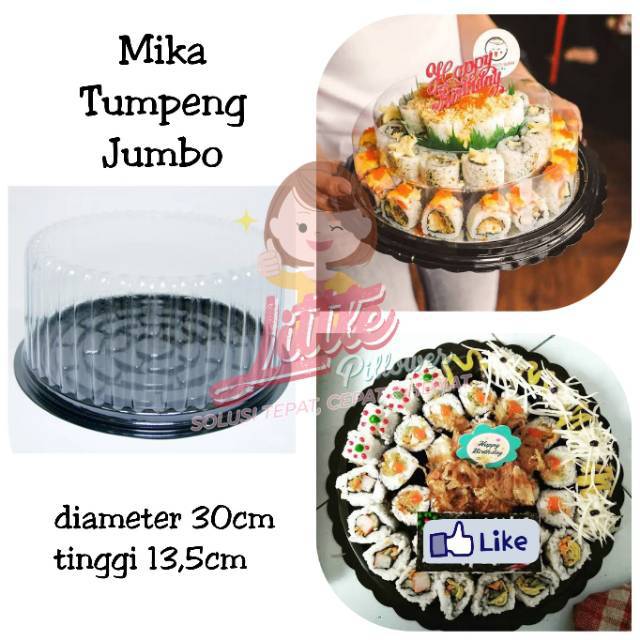 (ISI 10PCS) Mika Tumpeng Mini D30/ Mika Kue Tart/ Box Tumpeng/ Mika Bolu Bulat