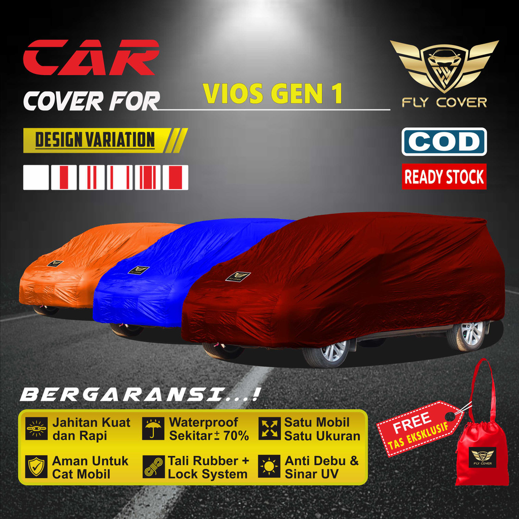 Cover Mobil Toyota Sedan VIOS GEN 1 / Sarung Mobil VIOS LIMO Selimut Mantel Tutup Penutup Pelindung