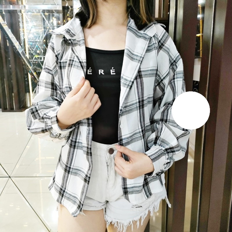 FDM-RR- KEMEJA OSLIN OVERSIZE WANITA / KEMEJA WANITA-3