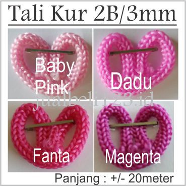 Tali Kur 2 benang atau 3mm 20 meter