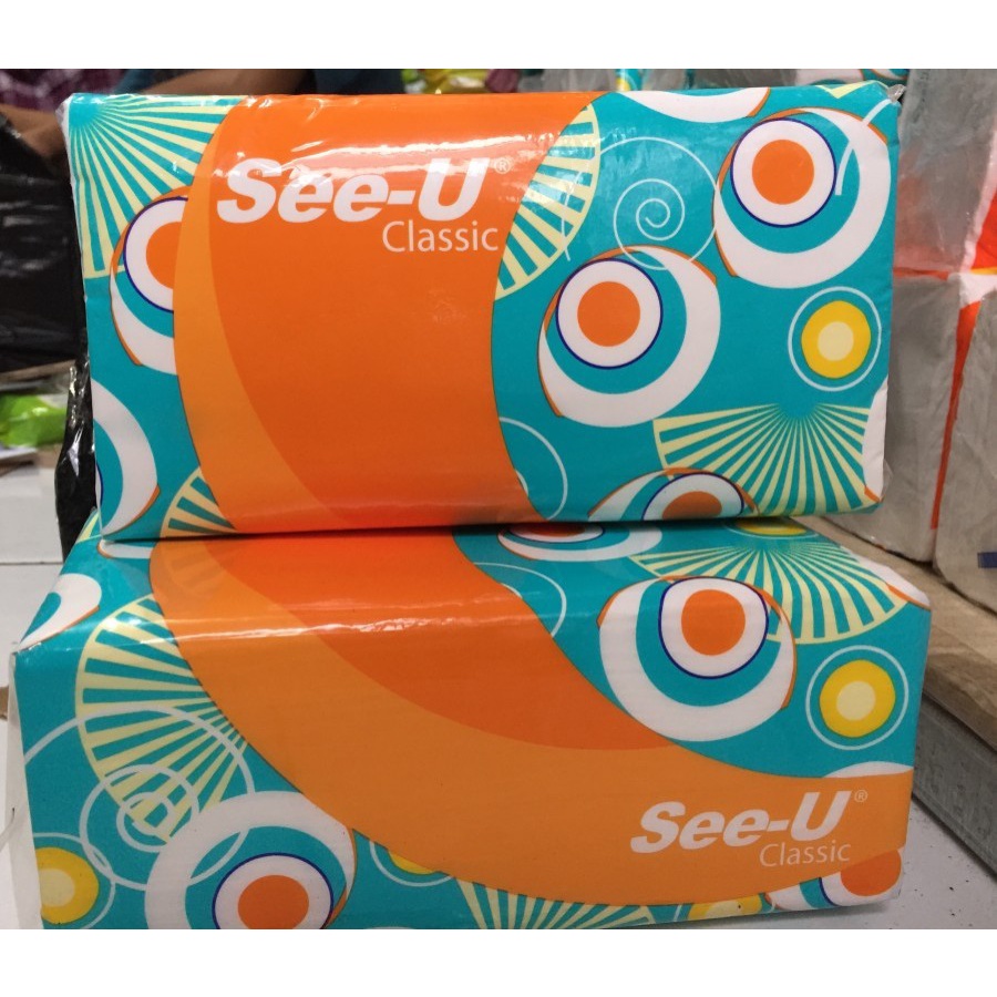 See-U SEEU Facial Tissue 250 Sheet Tisu Wajah Halus See U Classic 250s