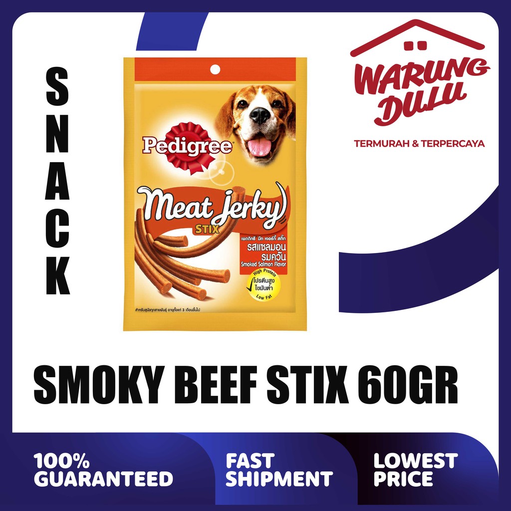 PEDIGREE MEAT JERKY STIX SMOKY BEEF 60GR