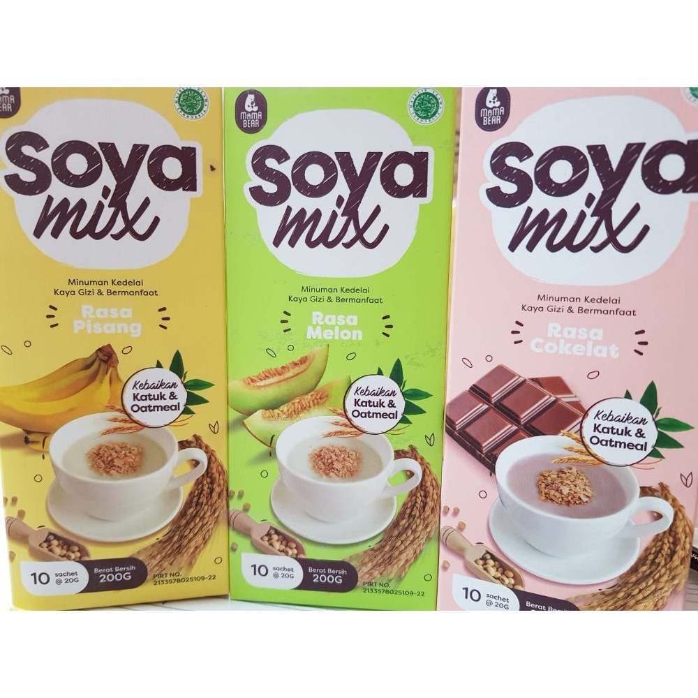 MAMABEAR Zoya / Soya Mix SACHET 20gr Minuman Pelancar Asi Booster Oat Zoyamix SoyaMix Mama Bear ECER