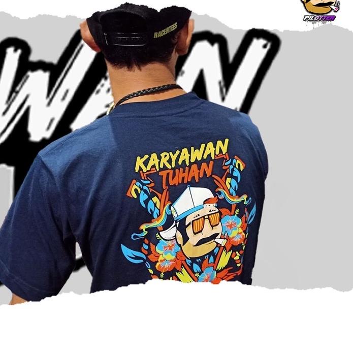 ↰ KAOS PILOTTER KARYAWAN TUHAN ORIGINAL PILOTTER CO BRAND PILOTTER kaos PILOTER piloter kaos racing 