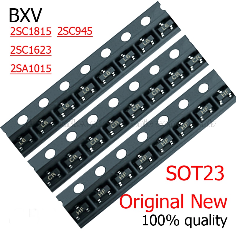 100PCS/LOT Transistor SMD Triode 2SC1815 2SC1623 2SC945 2SA1015 HF L6 CR BA  Origina SOT-23