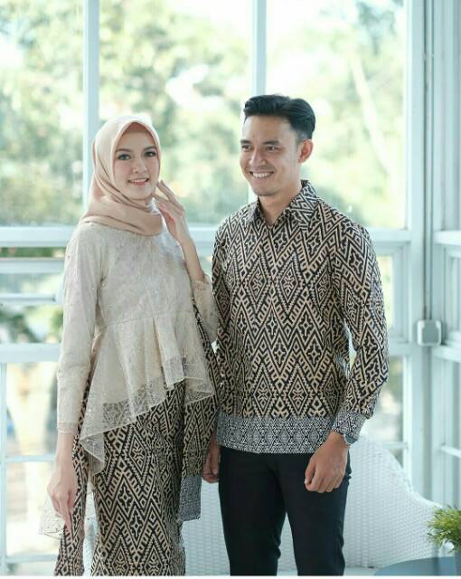 Maura Couple - Sania Ruffle Batik Couple Ori Ndoro Jowi DNT Garansi Termurah Shopee - CP Annabel Two