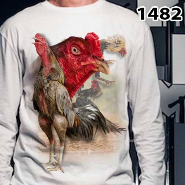 Kaos 3d ayam jago bangkok petarung 9