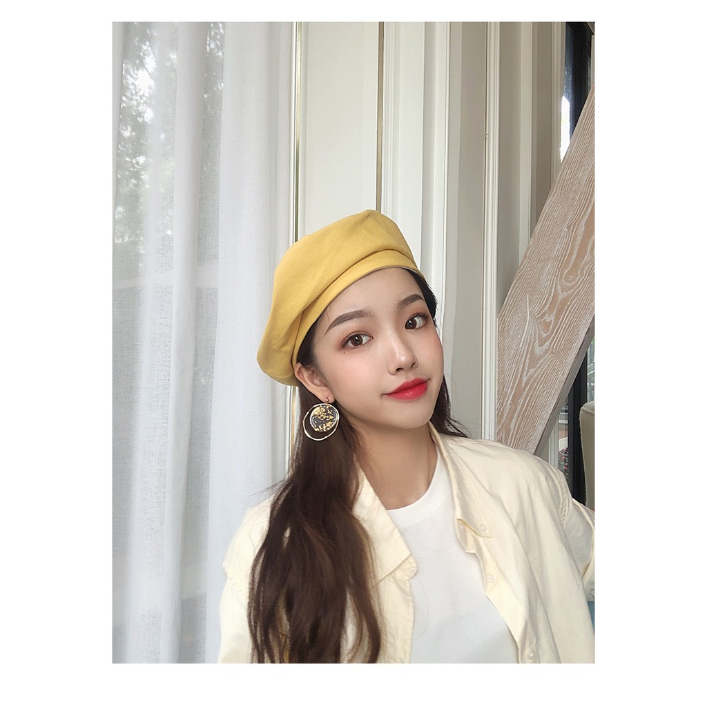 BECT topi beret hat painter pelukis cotton summer autumn retro art vintage kpop idol