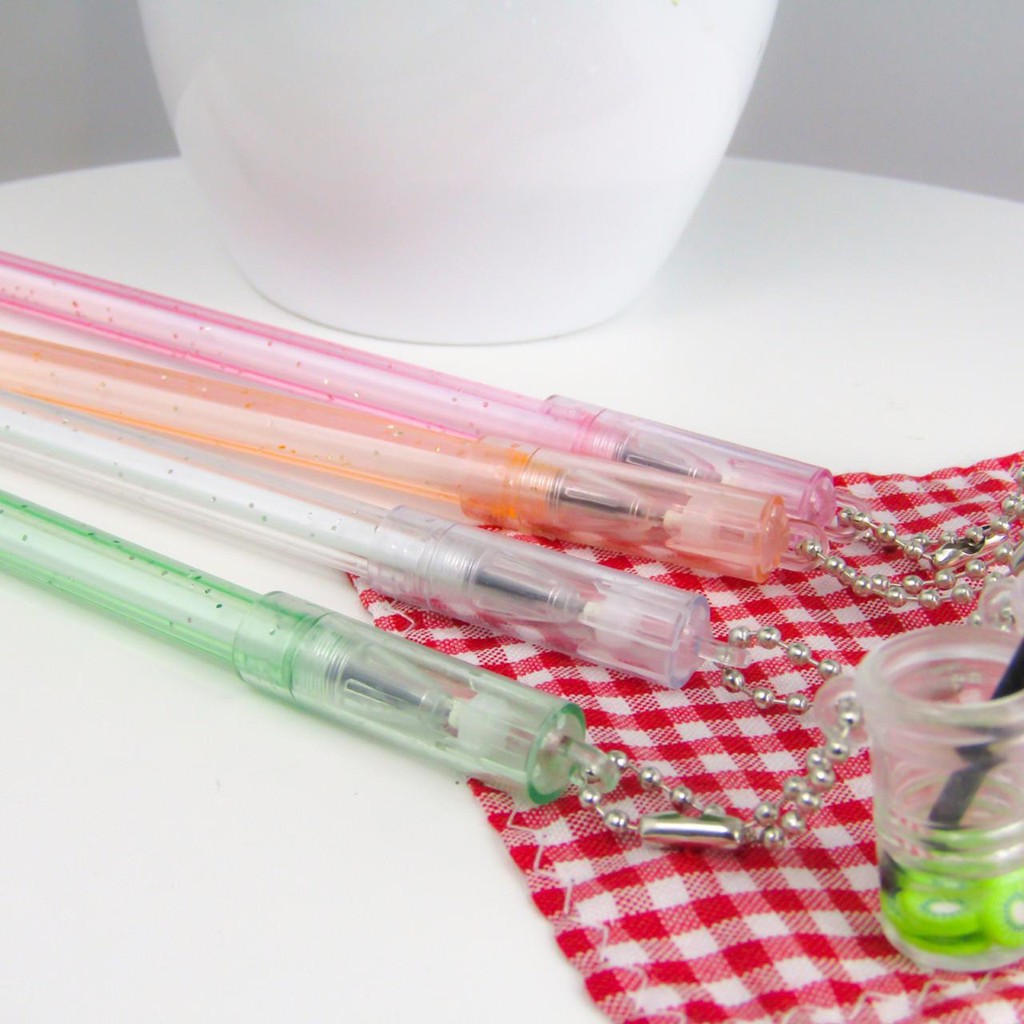 PEN GEL SOFT DRINK LEMONADE PULPEN GANTUNGAN LUCU UNIK IMPOR TERMURAH BOLPOIN KARAKTER IMUT BISA COD-PINK