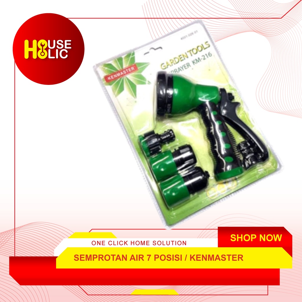 KENMASTER Semprotan Air 7 Posisi / Kepala Semprot Garden Water Sprayer