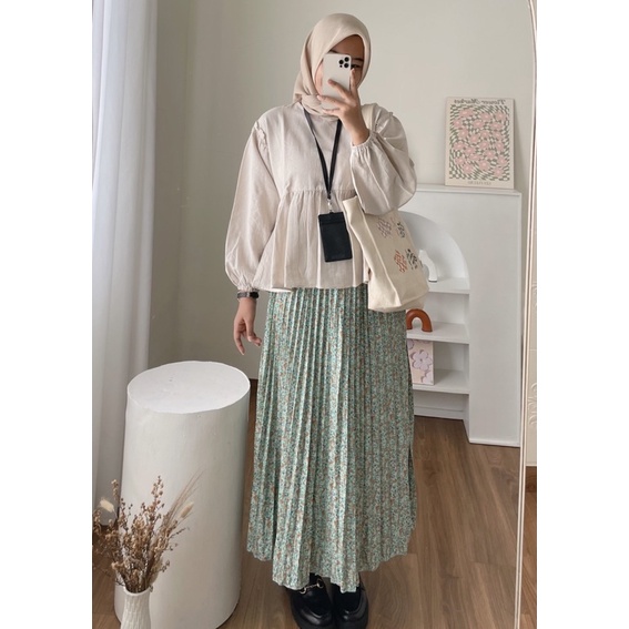 HIZA - Azura Skirt | Rok Wanita Terlaris Motif Aesthetic