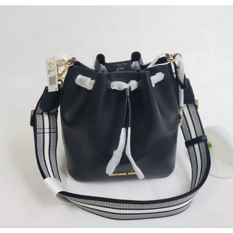 Tas Mk EDEN Bucket Bag shoulder Leather. Black. Original