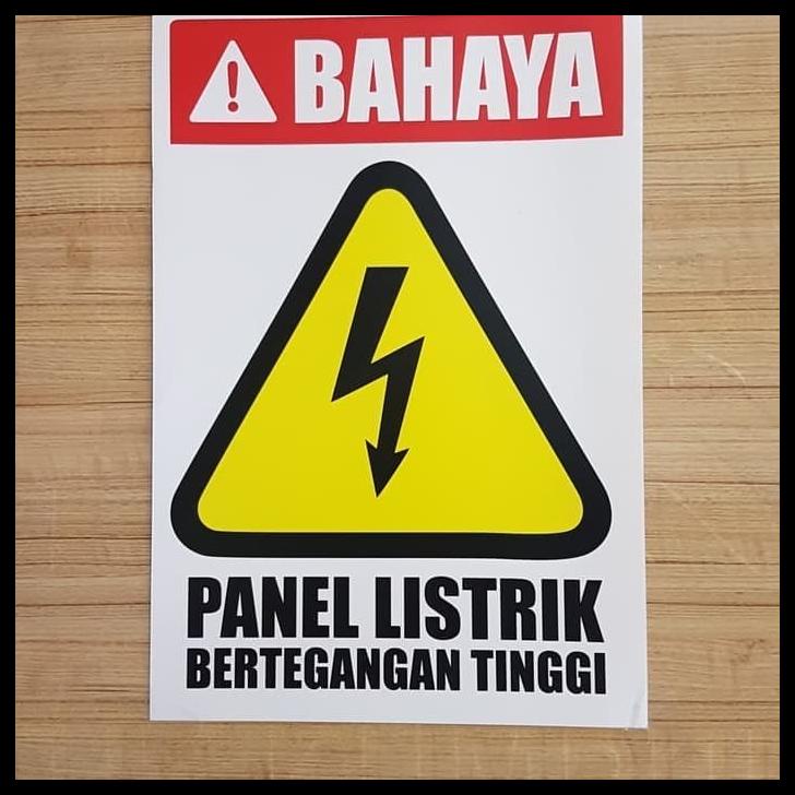 

Sign Label Sticker Danger Panel Bertegangan Tinggi 30X20Cm K3 Rambu