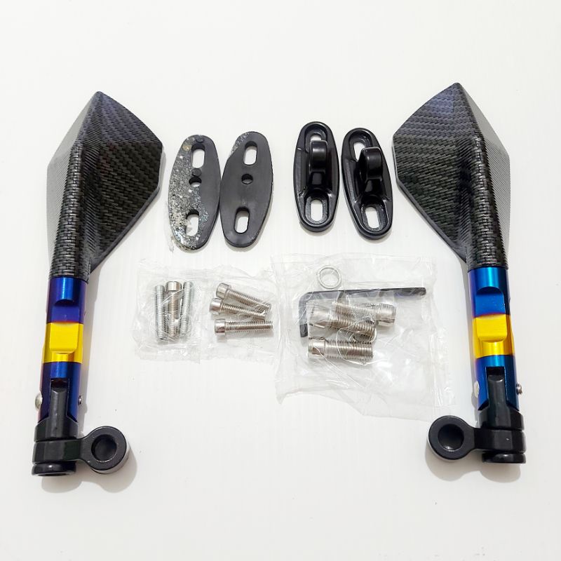Spion Tomok Carbon V2 Twotone 2Tone CNC Universal atau Spion Tomok V2 Full Twotone cnc Universal-3
