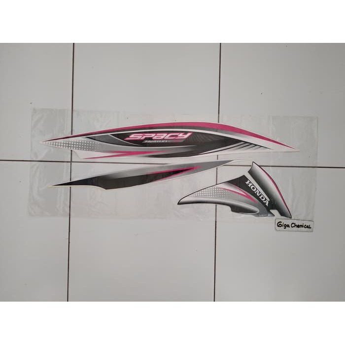Striping Sticker Lis Honda Spacy Karbu 2011 2012 Putih