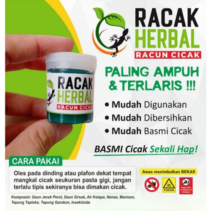 Racak Herbal Racun Cicak Herbal Paling ampuh 20Gr