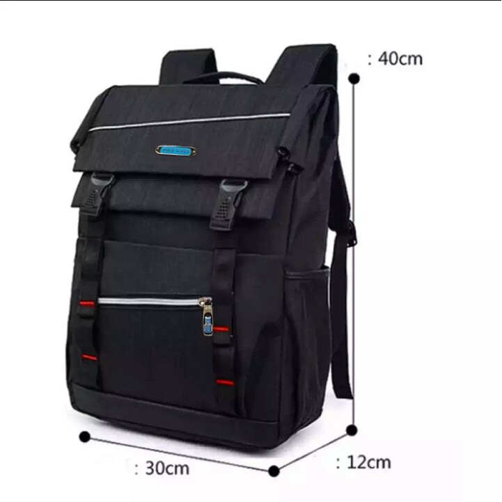 Polo Gives Tas Ransel Pria Tas Fashion Pria Tas Ransel Wanita Original - Black