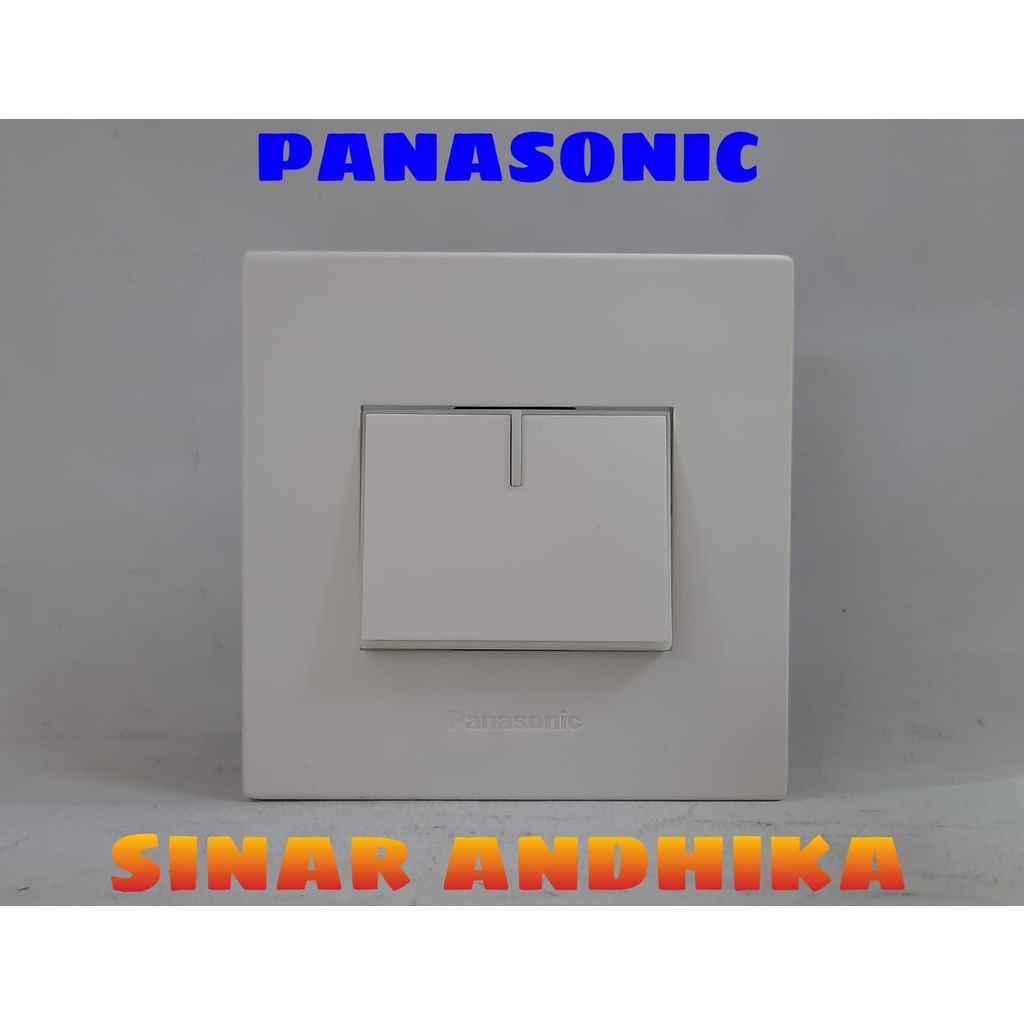 SAKLAR ENGKEL LEBAR PUTIH ECO B STYLE E PANASONIC WESJ 78029W+WESJ 5941