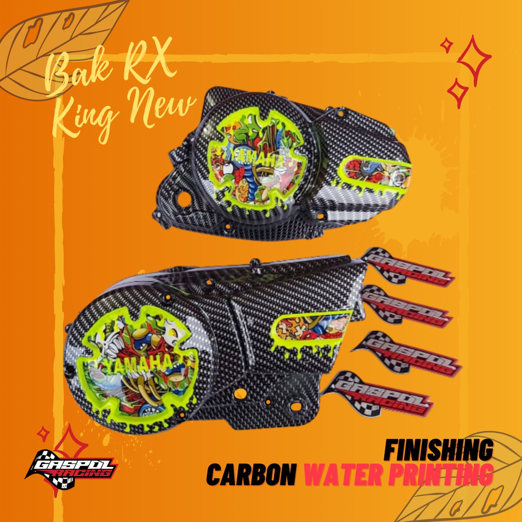 JUAL BAK RX KING NEW MODIFIKASI CARBON WATER PRINTING VARIASI CARTOON FINISHING SPESIAL