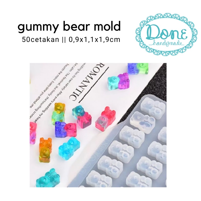 Gummy bear mold beruang candy mold fondant pastry deco part accesories