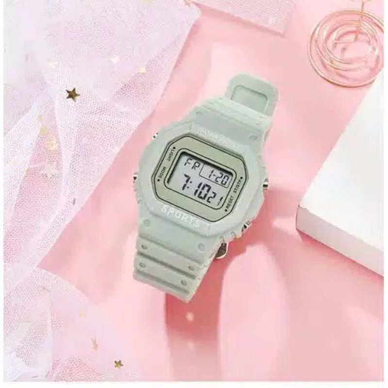 Jam Tangan Wanita Digital Korean Style Sport / Jam Tangan Digital Fashion