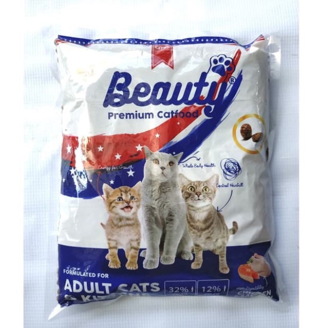 GRB/GOJEK - ( PAKET 5 KG ) - makanan kucing beauty cat food kitten adult