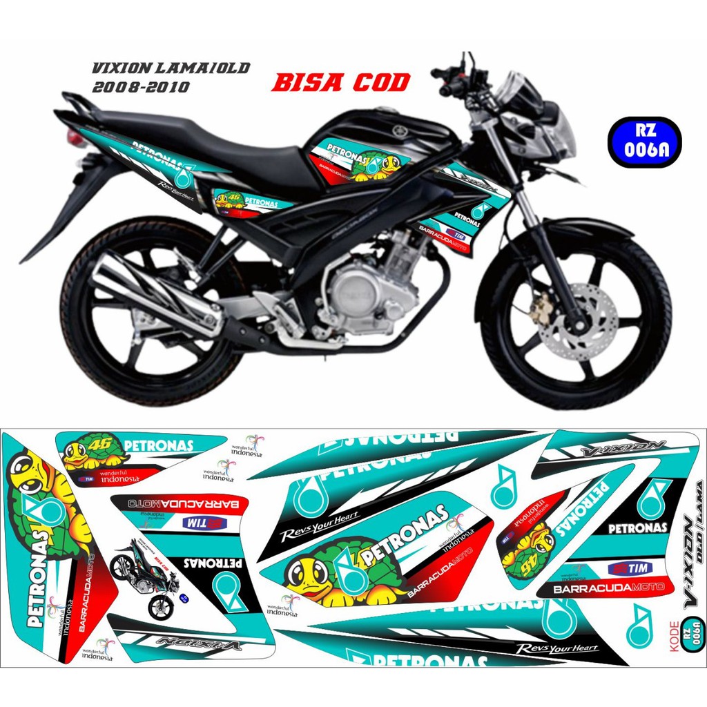 STIKER MOTOR VIXION OLD PETRONAS EDITION