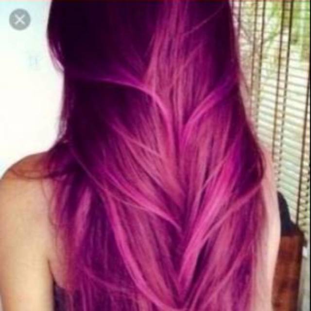 Weideron hair Manicure Korea vegan Colorfull Magenta red violet cat rambut