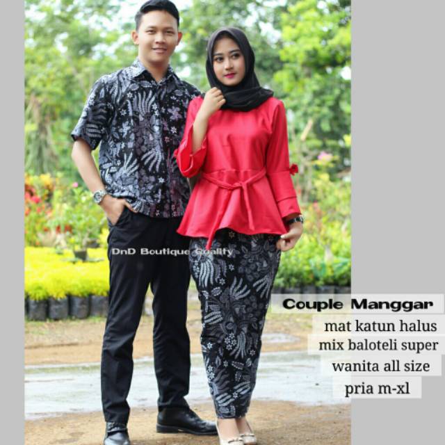 Couple Manggar || couple rok n Blouse batik masa kini