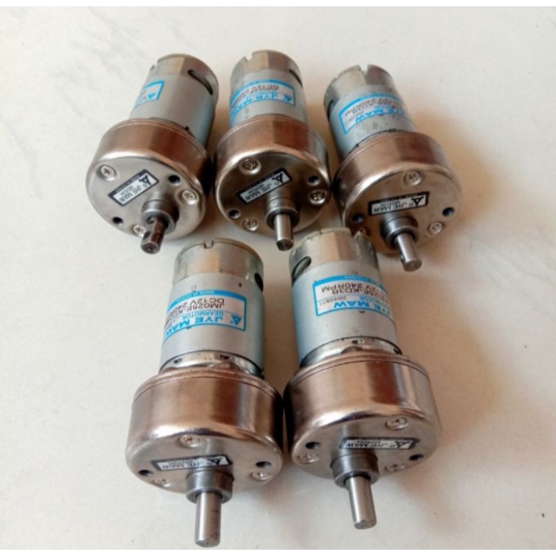 Dc Motor Metal Gearbox Jye Maw 12V 240Rpm