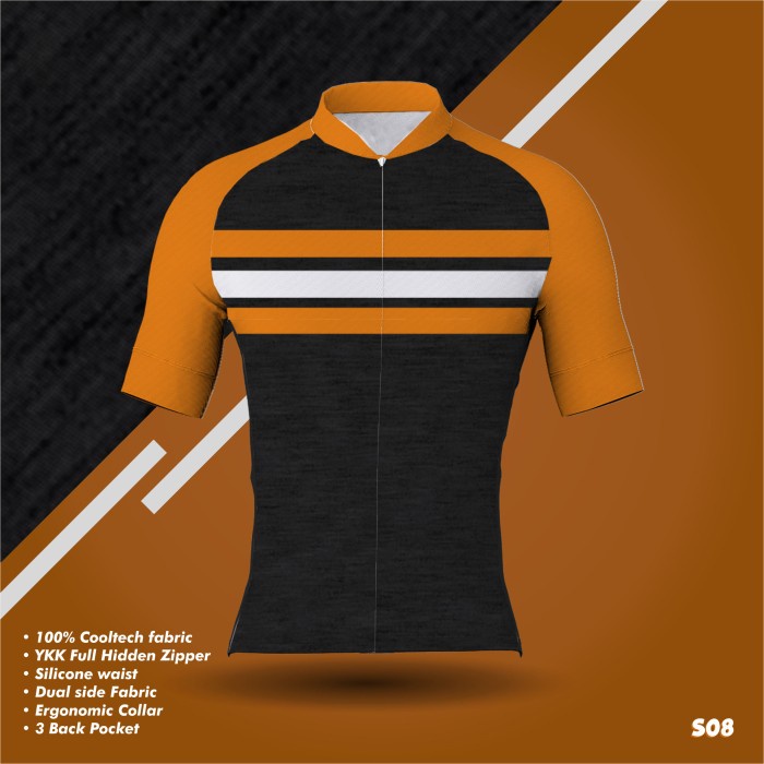 Jersey Sepeda Singletrek1 RB ZIPP w/ Silicone bahan Cooltech JDCO S08