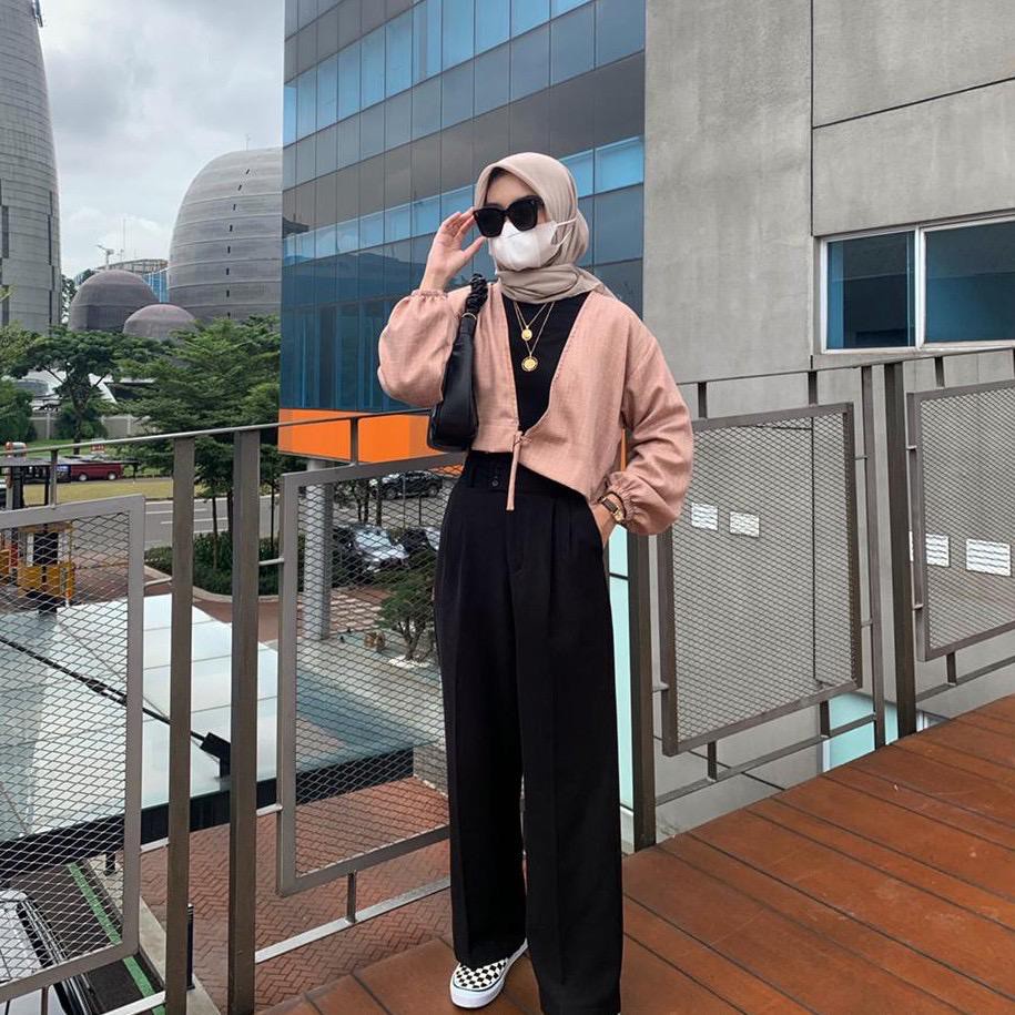 AFI - EC - Cardigan Lana (Cardi/Outer)-Hitam