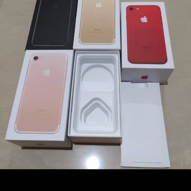 

Dus box iphone 7 ready semua warna, free imei