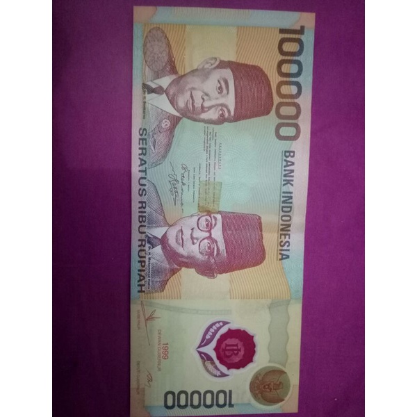 Uang Kuno Asli 100.000 rupiah
