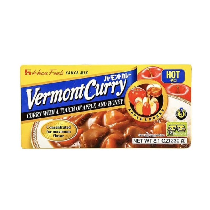 Bumbu Kari House Foods Vermont Curry Hot 230 Gram