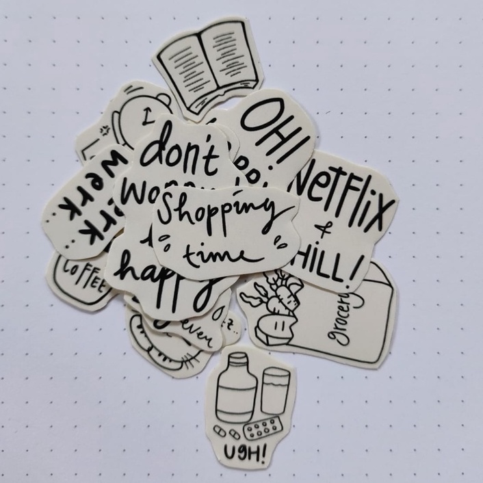 

[COD] 13 Pcs Stiker lucu murah aesthetic Scrapbook / Stiker laptop lucu / DIY / Stiker kulkas / Stiker Bujo/ stiker Bullet Journal/stiker aestetic/DekorasiBulletJurnal