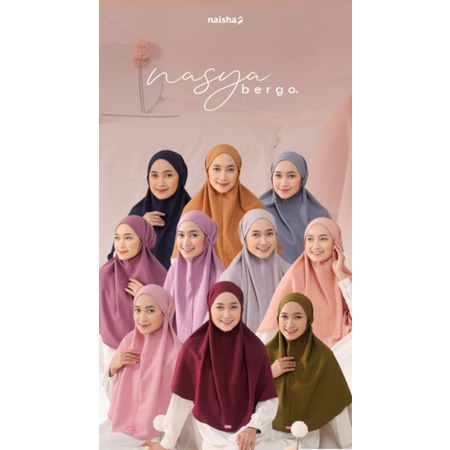 NASYA BERGO BY NAISHA BAHAN RAYON CRINKLE ADEM TIDAK NERAWANG LEMBUT DAN JATUH