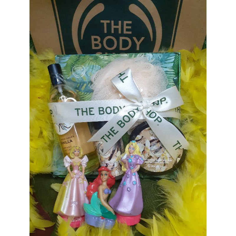 THE BODY SHOP VANILLA MIX WARM VANILLA GIFT SET ORIGINAL