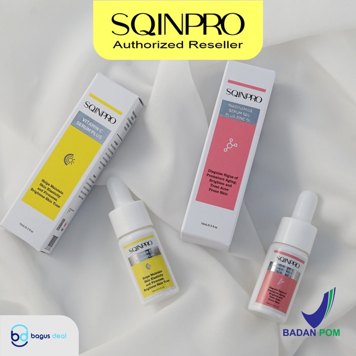 SQINPRO Serum Niacinamide 12% Plus Zinc 1% (10ml) | Anti Aging | BPOM