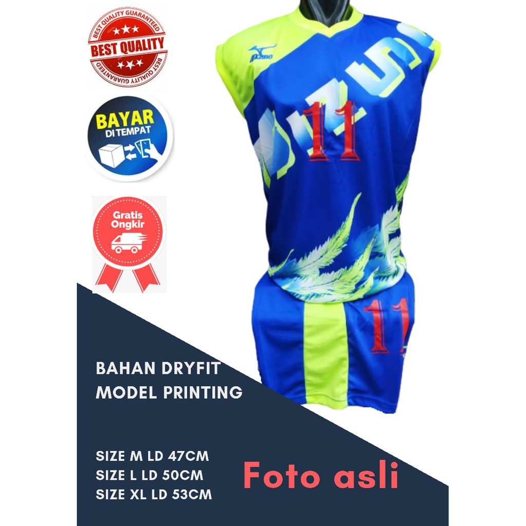 BAJU Jersey bola/ futsal/volly singlet printing