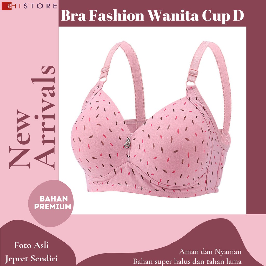 Bra BH JUMBO CUP D Fashion Wanita Bra wanita Premium Busa Tipis Tanpa Kawat Sangat Nyaman 8037