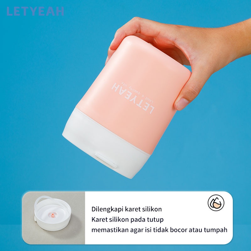 letyeah Cangkir sup kapasitas besar Anti Tumpah Portable sop cup 500ml/Free Sendok