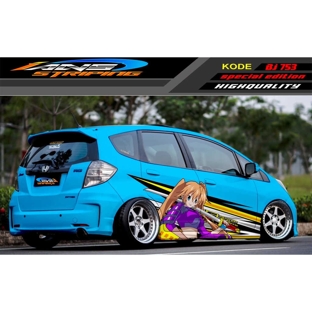 VARIASI STICKER MOBIL HONDA BRIO AGYA JAZZ AVANZA YARIS / DECAL STICKER MOBIL JAZZ / STIKER MOBIL