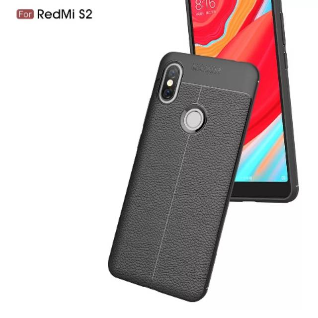 CASE AUTO FOCUS LEATHER XIAOMI REDMI S2 SOFT CASE CASING KULIT XIAOMI S2