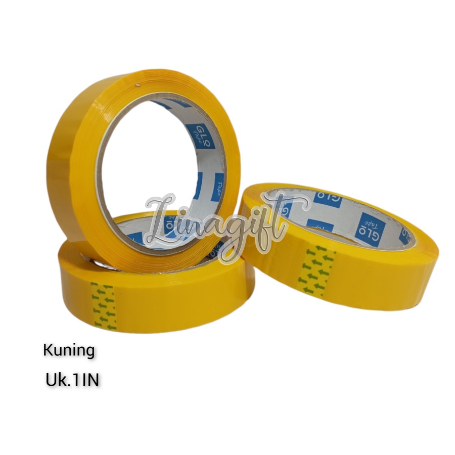 ( Rol 90 Yard ) COLOR CLEAR TAPE - ISOLASI BENING PLASTIK / WARNA 12MM / 24MM - 1/2 INCH 1 IN 0.5 IN 1.2CM 2,5CM