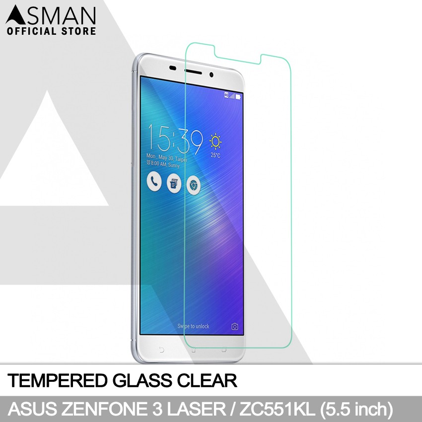 Tempered Glass Asus Zenfone 3 Laser / ZC551KL (5.5&quot;) | Anti Gores Pelindung Layar Kaca - Bening