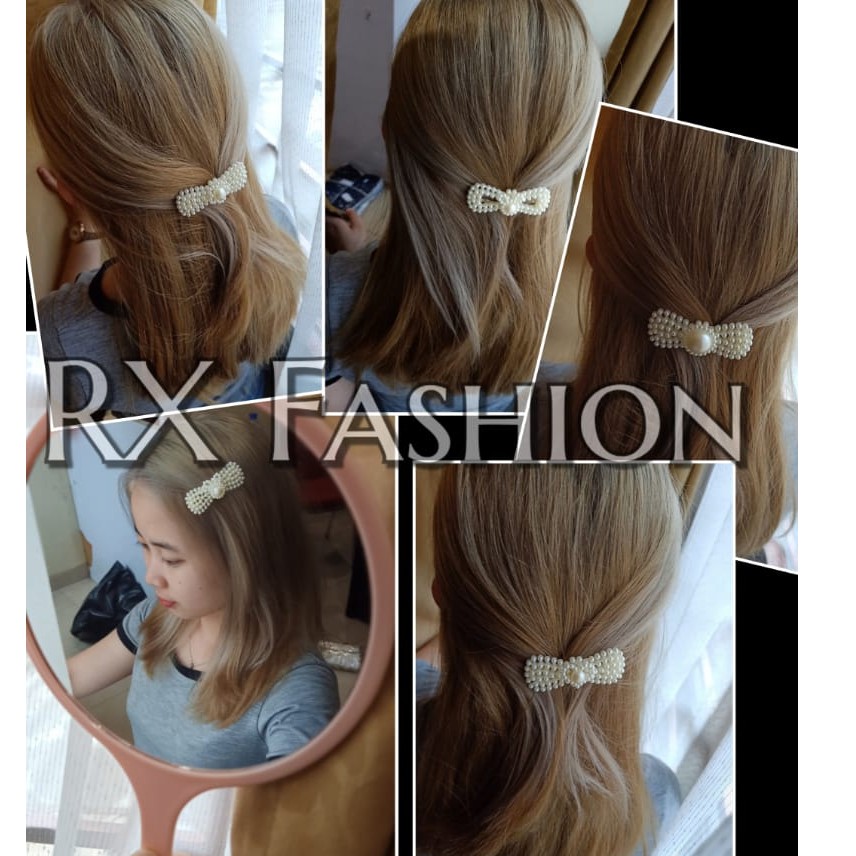 RX Fashion Pearl Hairpin / Jepit Rambut Mutiara / Jepit Rambut Korea (RANDOM)